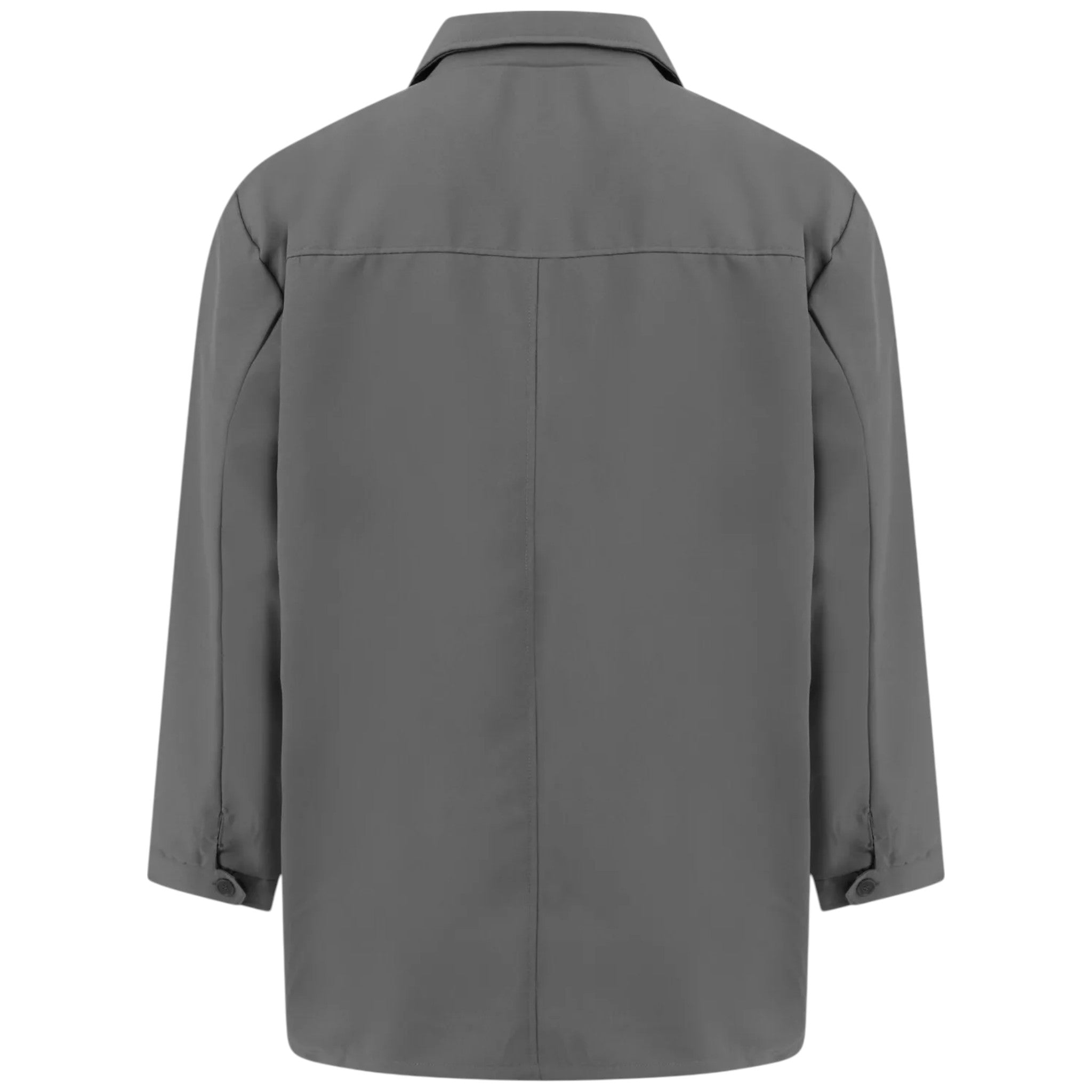 men's plus size grey jacket with long sleeves – casual outerwear